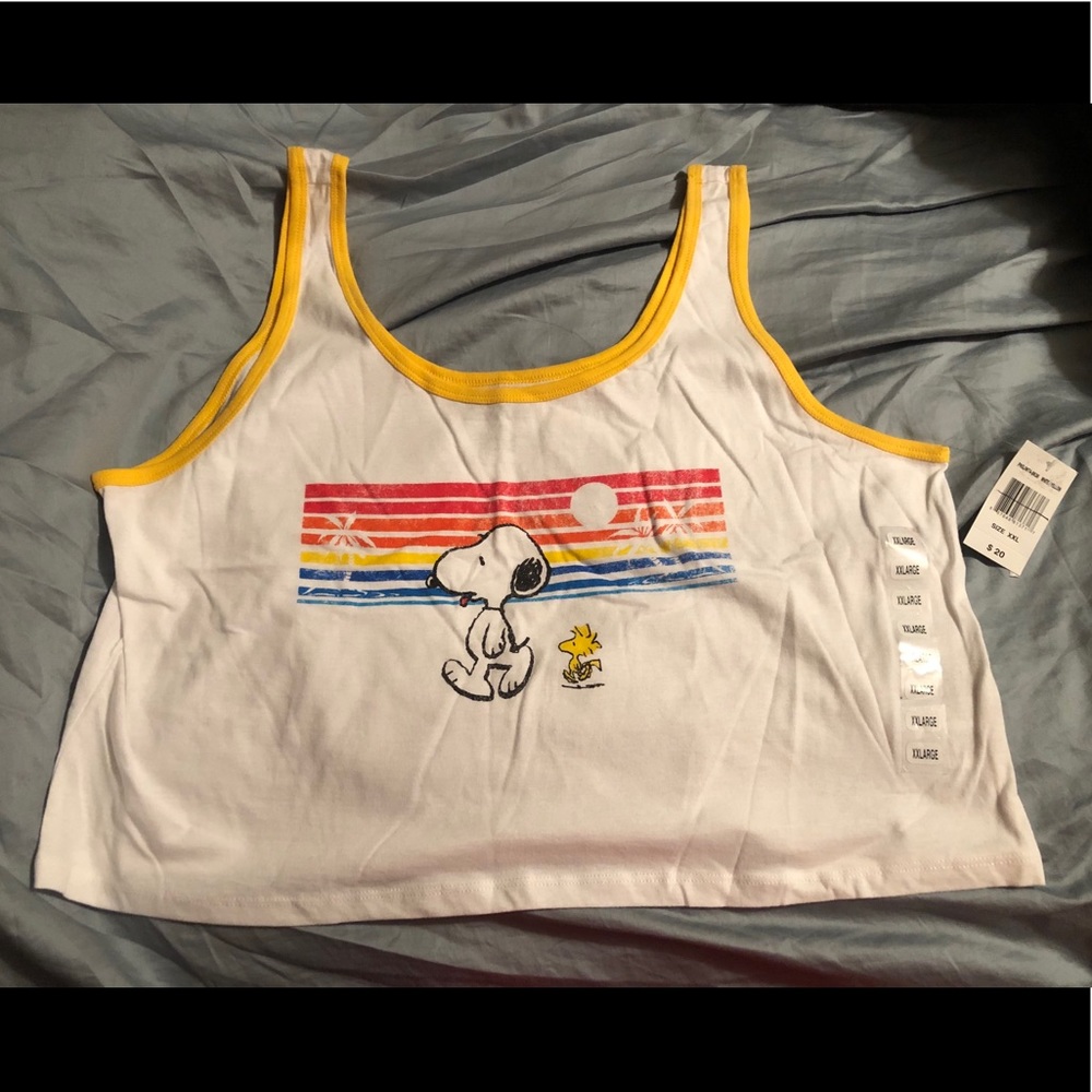 Ladies snoopy crop top